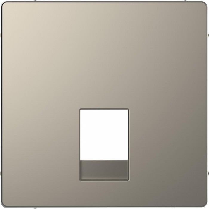Μετωπη Πρίζας Τηλεφώνου RJ11(RJ12) Νίκελ MTN4215-6050 D-Life MERTEN