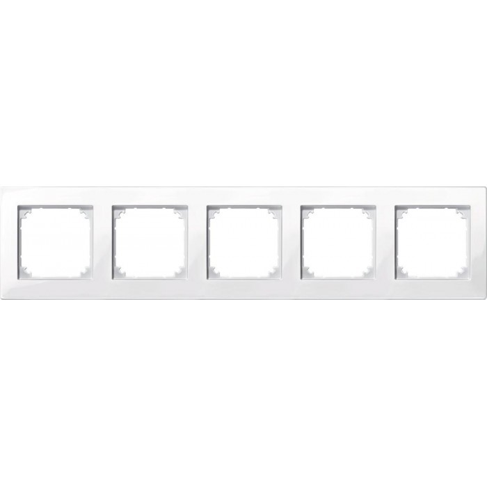 Πλαίσιο 5 Θέσεων Λευκό MTN515519 System-M MERTEN