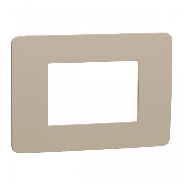 Πλαίσιο 3 Στοιχείων Taupe Με Μπεζ Βάση NU270327 New Unica