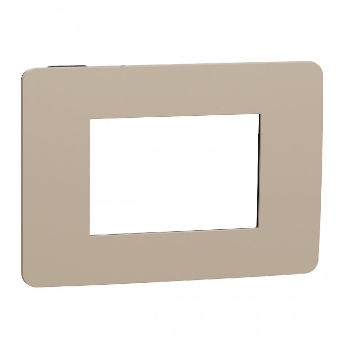 Πλαίσιο 3 Στοιχείων Taupe Με Μαύρη Βάση NU270328 New Unica