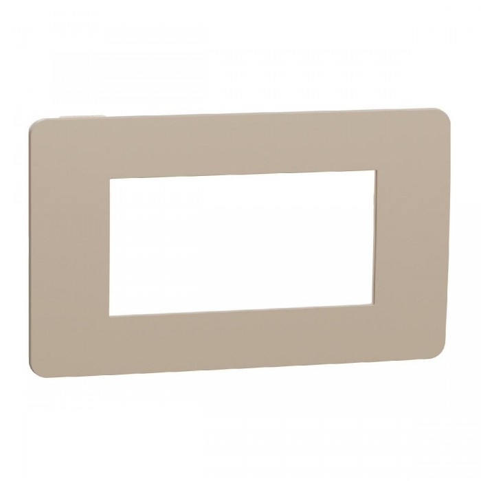 Πλαίσιο 4 Στοιχείων Taupe Με Μπεζ Βάση NU270427 New Unica