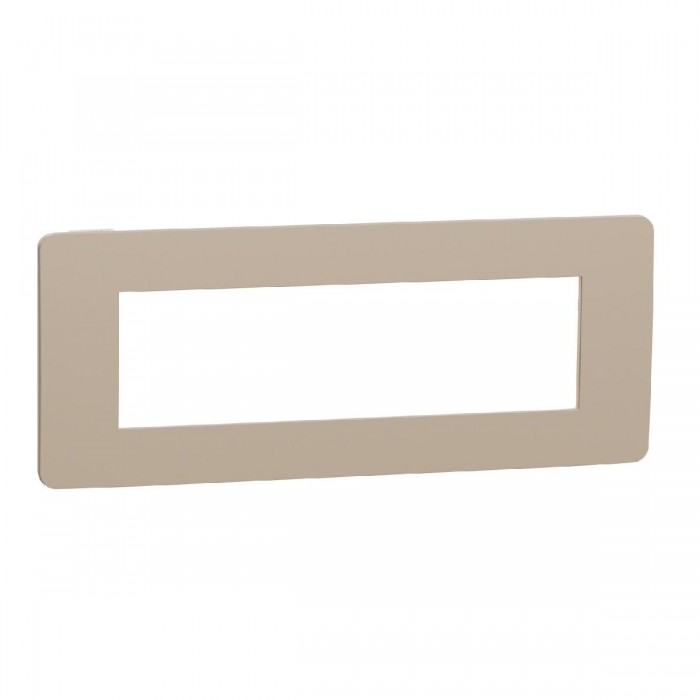 Πλαίσιο 7 Στοιχείων Taupe Με Μπεζ Βάση NU270727 New Unica