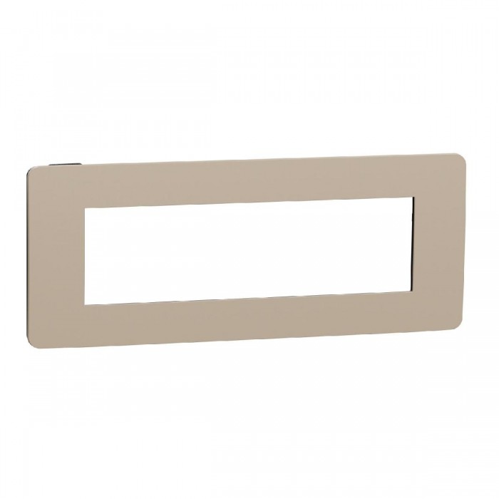 Πλαίσιο 7 Στοιχείων Taupe Με Μαύρη Βάση NU270728 New Unica