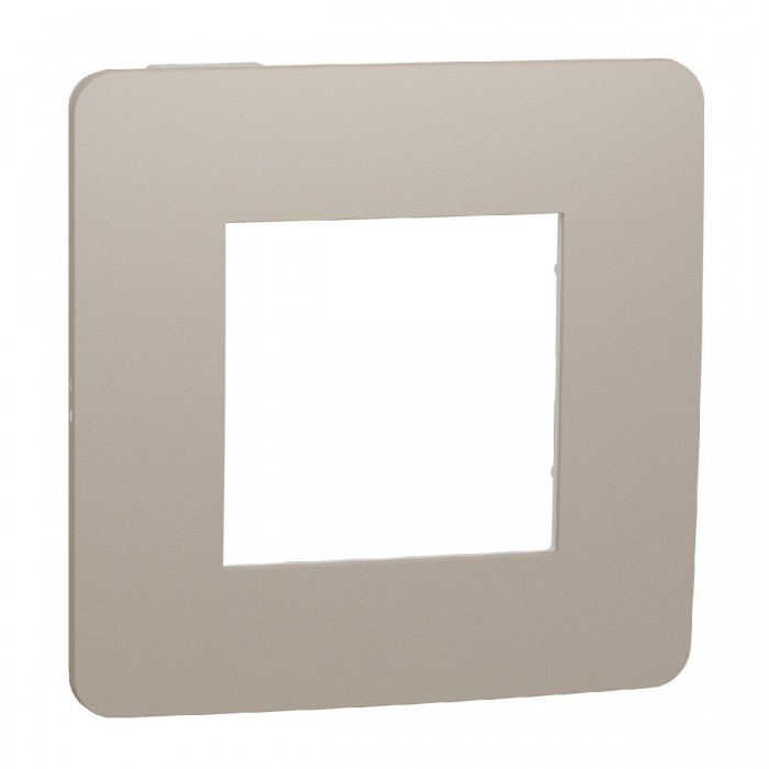 Πλαίσιο 2 Στοιχείων Taupe Με Λευκή Βάση NU280226 New Unica