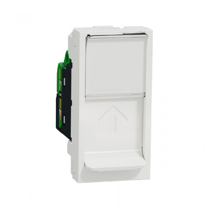 Πριζα Δικτύου RJ45 Cat.6 UTP 1 Στοιχείου Λευκό NU341418 New Unica
