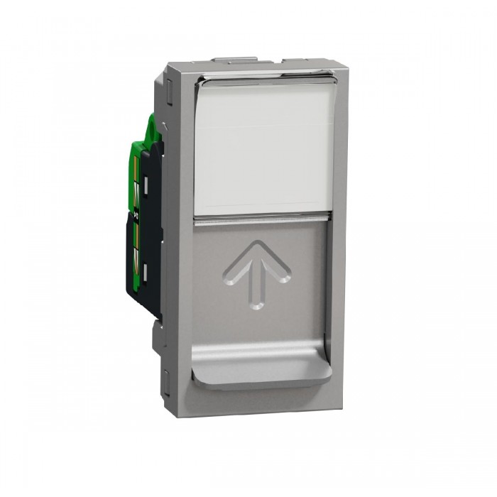 Πριζα Δικτύου RJ45 Cat.6 UTP 1 Στοιχείου Αλουμίνιο NU341430 New Unica