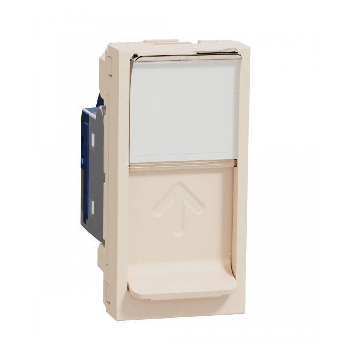 Πριζα Δικτύου RJ45 Cat.6 STP 1 Στοιχείου Μπεζ NU341644 New Unica