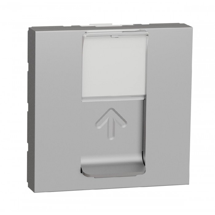 Πριζα Δικτύου RJ45 Cat.6 STP 2 Στοιχείων Αλουμίνιο NU341730 New Unica