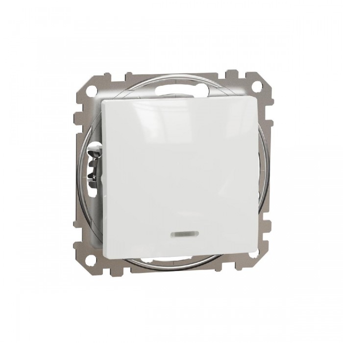 Διακόπτης Απλός Λευκό Με Λυχνία SDD111101L Sedna SCHNEIDER ELECTRIC