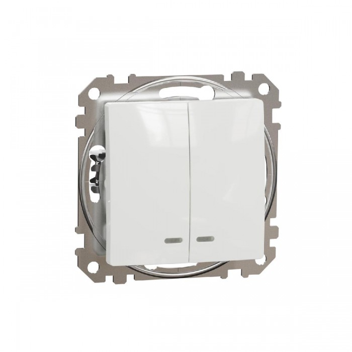 Διακόπτης K/R Λευκό Με Λυχνία SDD111105L Sedna SCHNEIDER ELECTRIC