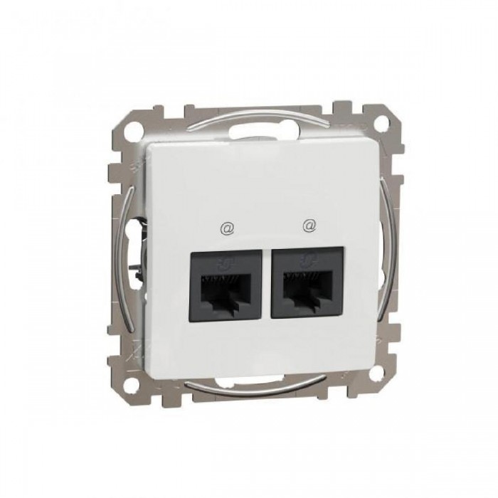 Πρίζα RJ45 Διπλή Cat6 UTP Λευκό SDD111462 Sedna SCHNEIDER ELECTRIC