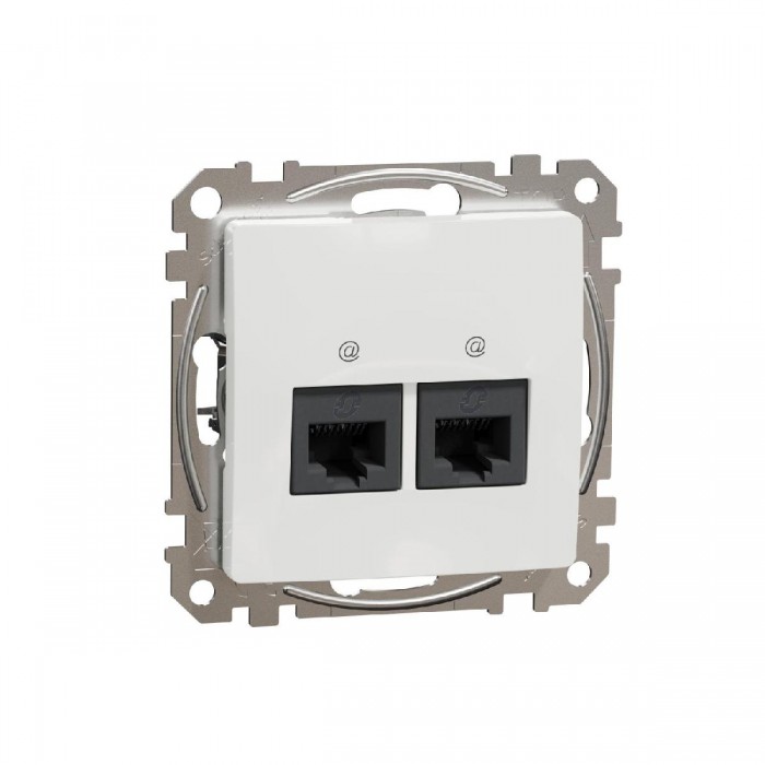 Πρίζα RJ45 Διπλή Cat6A UTP Λευκό SDD111467 Sedna SCHNEIDER ELECTRIC