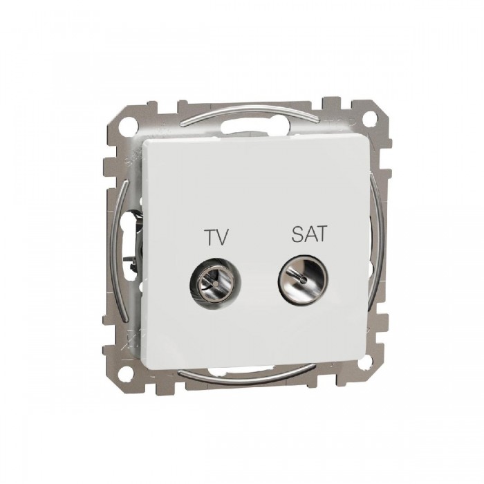 Πρίζα TV-SAT Διέλευσης 10dB Λευκό SDD111478S Sedna SCHNEIDER ELECTRIC