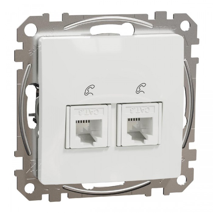 Πρίζα RJ11 Διπλή Λευκό SDD111492 Sedna SCHNEIDER ELECTRIC