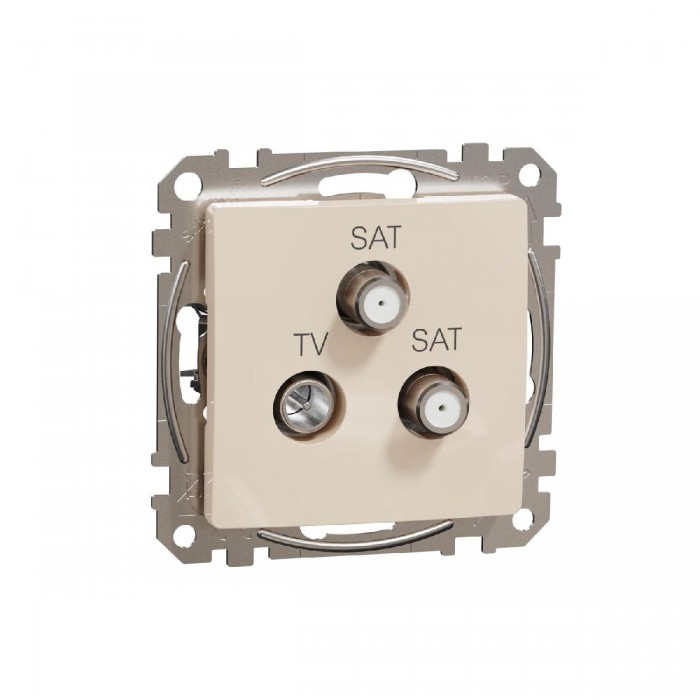 Πρίζα TV-SAT-SAT Τερματική 4dB Μπεζ SDD112481S Sedna SCHNEIDER ELECTRIC