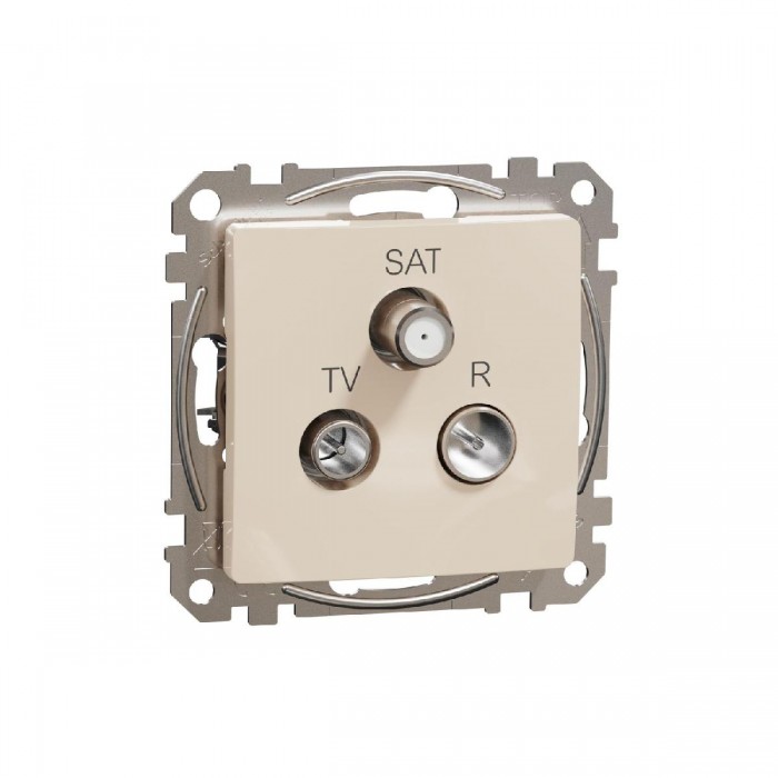 Πρίζα TV-RD-SAT Διέλευσης 10dB Μπεζ SDD112488 Sedna SCHNEIDER ELECTRIC