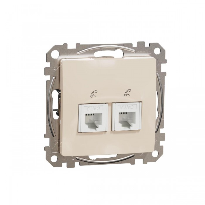 Πρίζα RJ11 Διπλή Μπεζ SDD112492 Sedna SCHNEIDER ELECTRIC