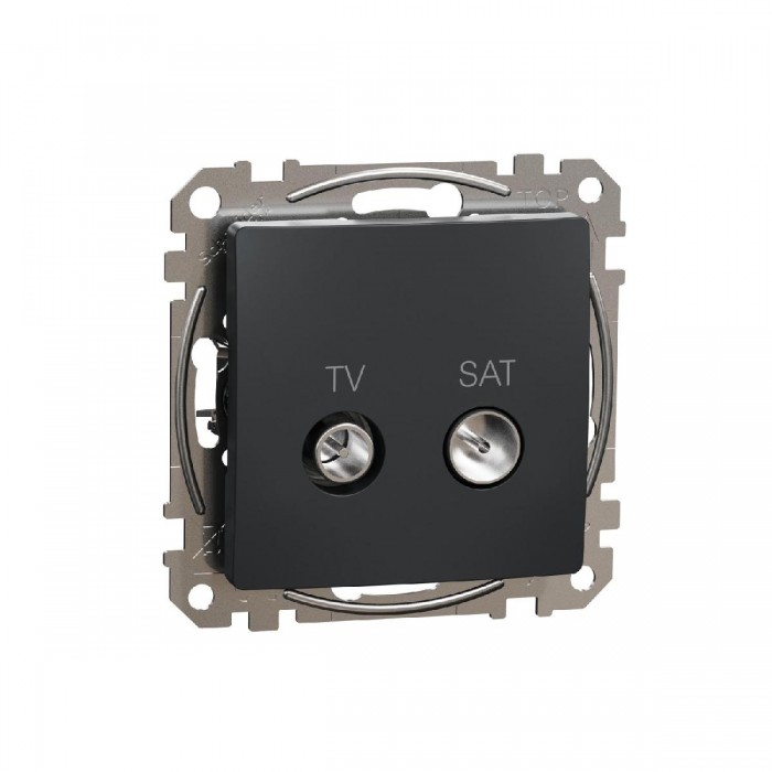 Πρίζα TV-SAT Τερματική 4dB Ανθρακί SDD114471S Sedna SCHNEIDER ELECTRIC