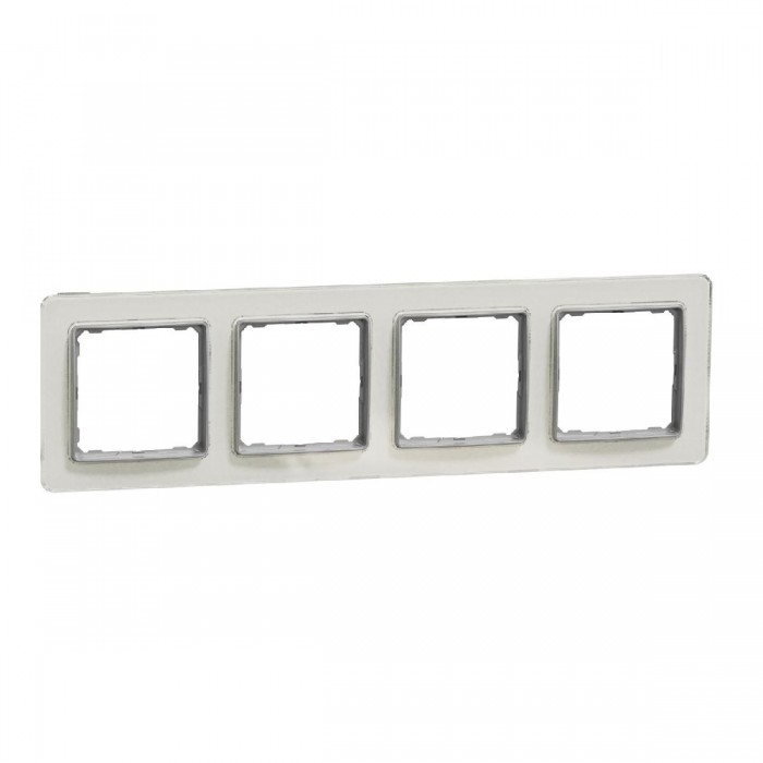 Πλαίσιο 4 Θέσεων Λευκό Glass White SDD360804 Sedna SCHNEIDER ELECTRIC