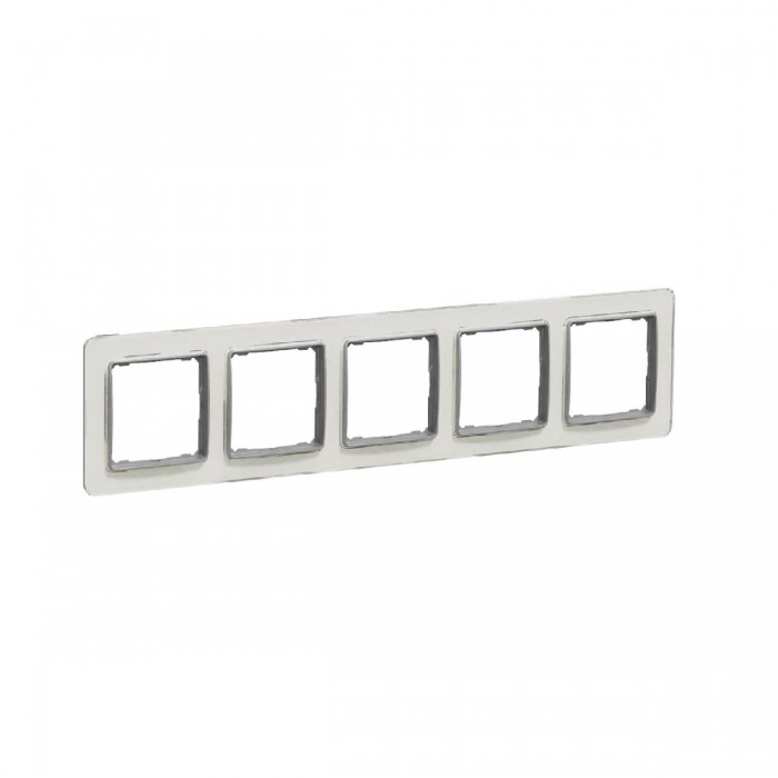 Πλαίσιο 5 Θέσεων Λευκό Glass White SDD360805 Sedna SCHNEIDER ELECTRIC