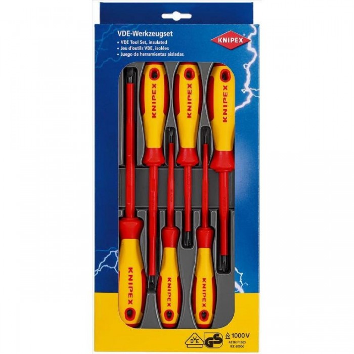 ΣΕΤ Κατσαβίδια 6 τεμαχίων VDE 1000V 00-20-12-V01 KNIPEX