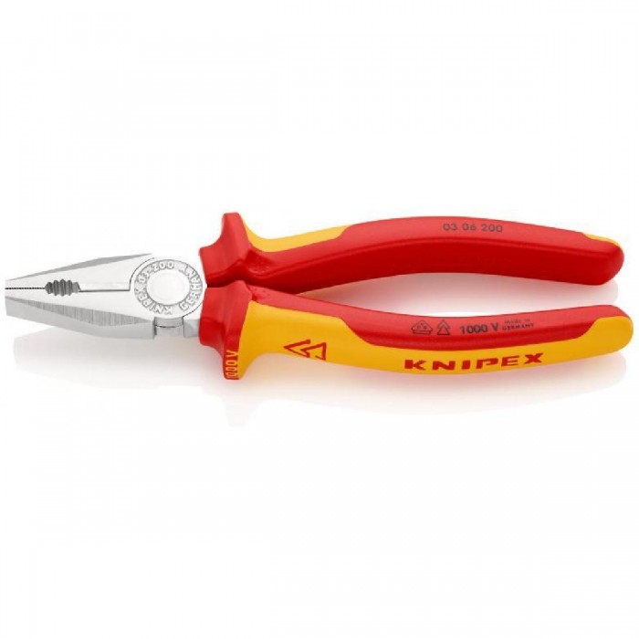 Πένσα VDE 1000V 200mm 03-06-200 KNIPEX Πένσα VDE 1000V 200mm 03-06-200 KNIPEX