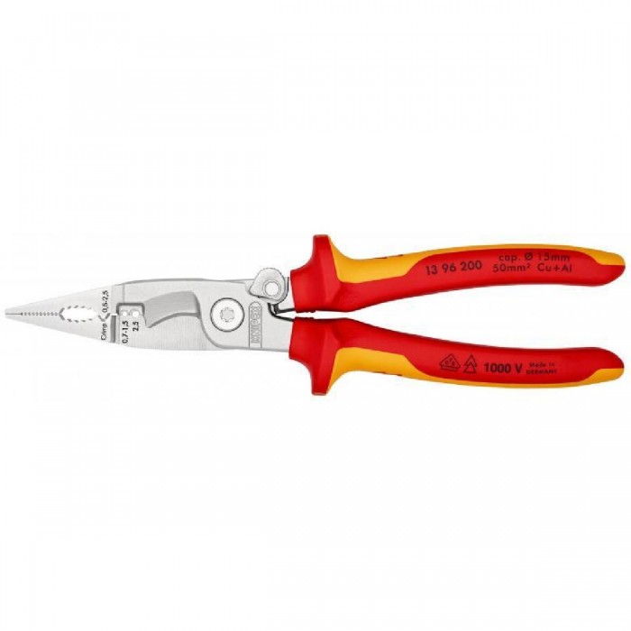 Πένσα & Κόφτης Ασφαλείας VDE 1000V 200mm 13-96-200 KNIPEX Πένσα & Κόφτης Ασφαλείας VDE 1000V 200mm 13-96-200 KNIPEX