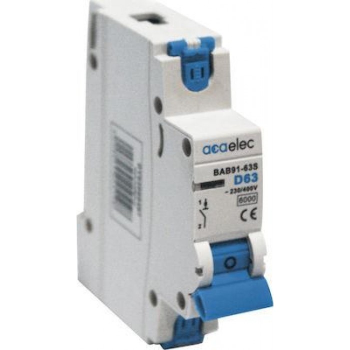 Αυτόματη Ασφάλεια 1P C 63A 4.5kA DY02060080 ACAELEC