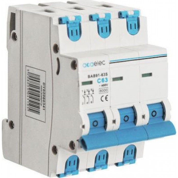Αυτόματη Ασφάλεια 3P C 50A 6kA DY02060340 ACAELEC