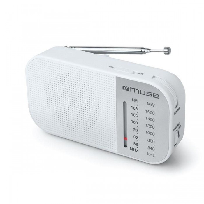 Ραδιόφωνο Αναλογικό Μπαταρίας Λευκό M-025RW MUSE Ραδιόφωνο Αναλογικό Μπαταρίας Λευκό M-025RW MUSE