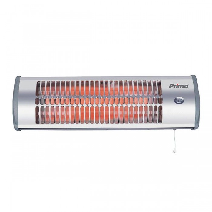 Θερμάστρα Χαλαζία Επίτοιχη 1500W Ασημί PRQH-81049 PRIMO