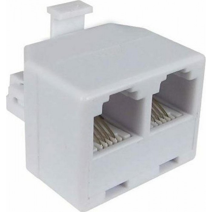 Adaptor Τηλεφώνου 6P4C Αρσενικό Σε 2 Θηλυκά 6P4C 01-04-60M CENTRAL