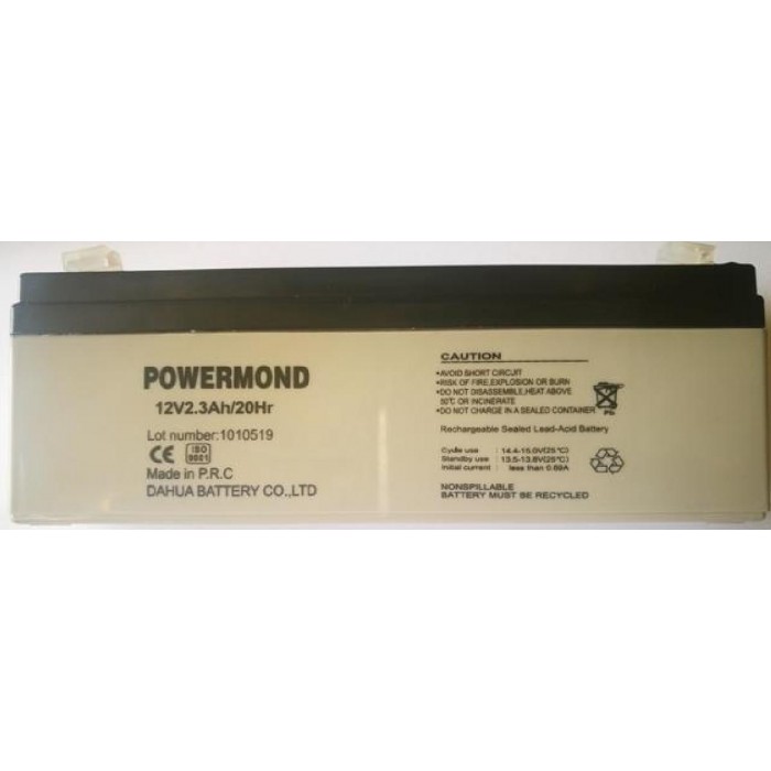 Μπαταρία Μολύβδου Κλειστού Τύπου 12V 2.3Ah POWERMOND