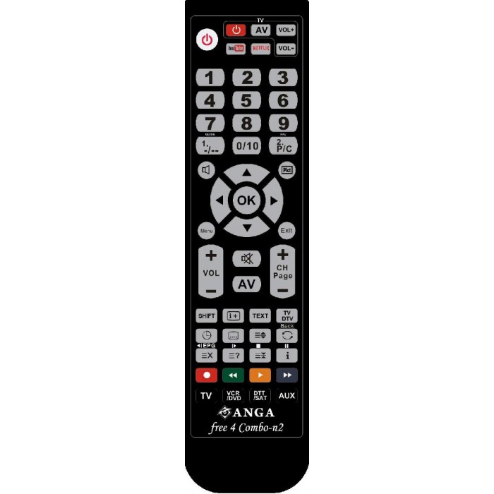 Τηλεχειριστήριο Προγραμματιζόμενο Για TV FREE4 Combo-N2 ANGA