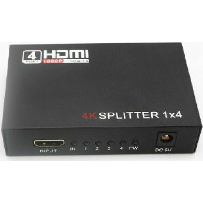 HDMI Splitter 4 Εξόδων PS-1004-4K ANGA HDMI Splitter 4 Εξόδων PS-1004-4K ANGA