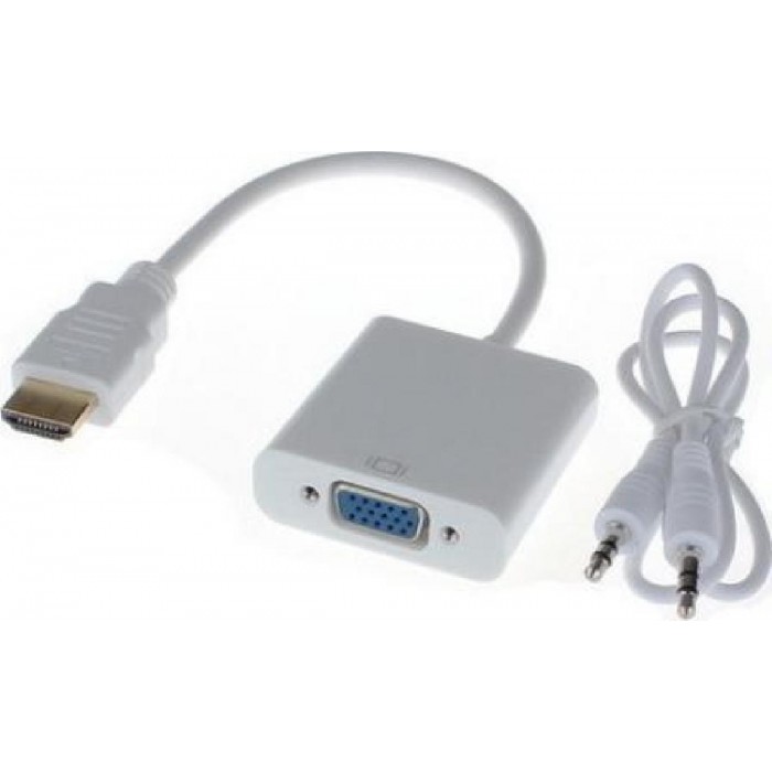 HDMI Adaptor TypeA Αρσενικό Σε VGA Με Ήχο QA-C101A ANGA HDMI Adaptor TypeA Αρσενικό Σε VGA Με Ήχο QA-C101A ANGA