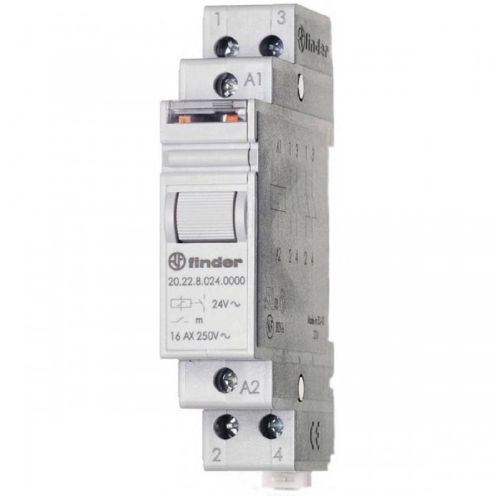 Ρελέ Ράγας Με 4 Βήματα 2P 16A 2NO 230VAC 20.22 FINDER