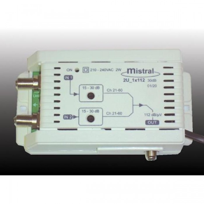 Κεντρικός Ενισχυτής 30dB 2U_1X112_5G MISTRAL Κεντρικός Ενισχυτής 30dB 2U_1X112_5G MISTRAL