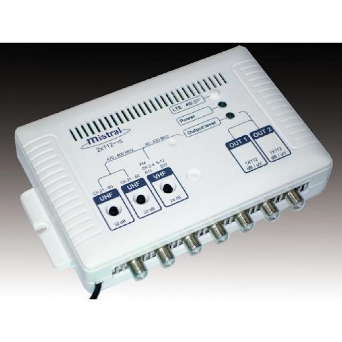 Κεντρικός Ενισχυτής 34dB 2Χ112_5G MISTRAL Κεντρικός Ενισχυτής 34dB 2Χ112_5G MISTRAL