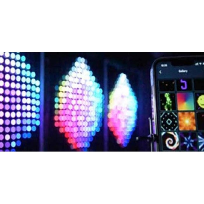 Βροχή Με 750 Λαμπάκια LED RGB Smart Διάφανο Καλώδιο