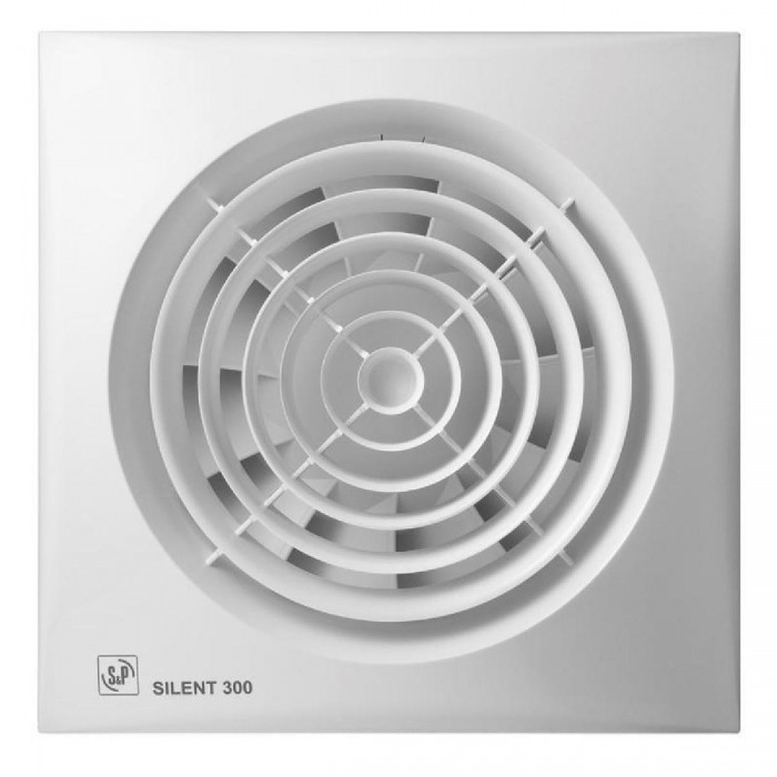 Εξαεριστήρας Μπάνιου Για Σωλήνα 150mm Λευκός SILENT 300 CZ S&P Εξαεριστήρας Μπάνιου Για Σωλήνα 150mm Λευκός SILENT 300 CZ S&P