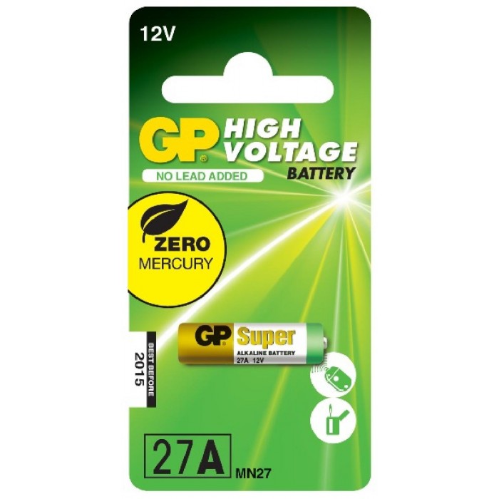 Μπαταρία Αλκαλική 27A 12V High Voltage GP