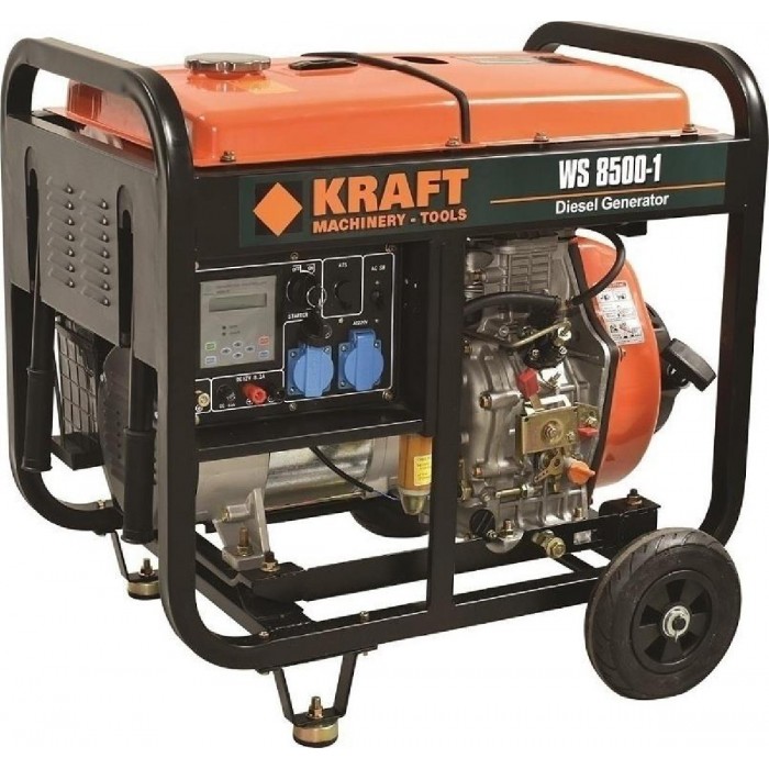 Ηλεκτρογεννήτρια Πετρελαίου Με Μίζα 6kW WS8500-1 KRAFT