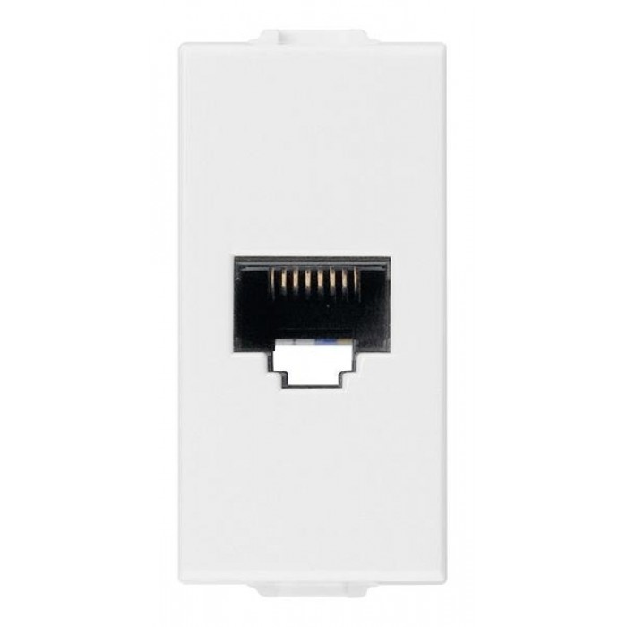 Πριζα Δικτύου RJ45 Cat.5e UTP 1 Στοιχείου Λευκό Neve 09338.9 VIMAR