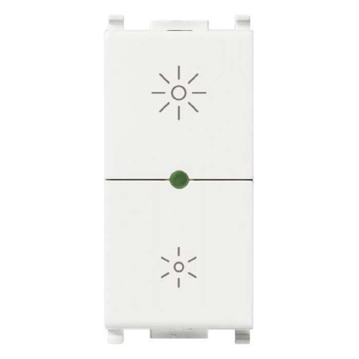 Dimmer Πλήκτρου Universal 1 Στοιχείου Λευκό Plana 14135.1 VIMAR