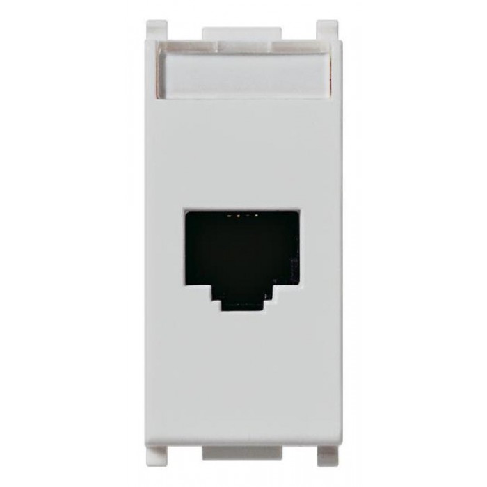 Πριζα Δικτύου RJ45 Cat.5e UTP 1 Στοιχείου Ασημί Plana 14339.11.SL VIMAR