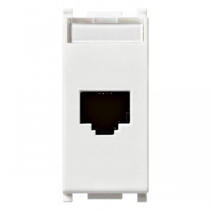 Πρίζα Δικτύου RJ45 Cat.6A FTP 1 Στοιχείου Λευκό Plana 14339.16 VIMAR