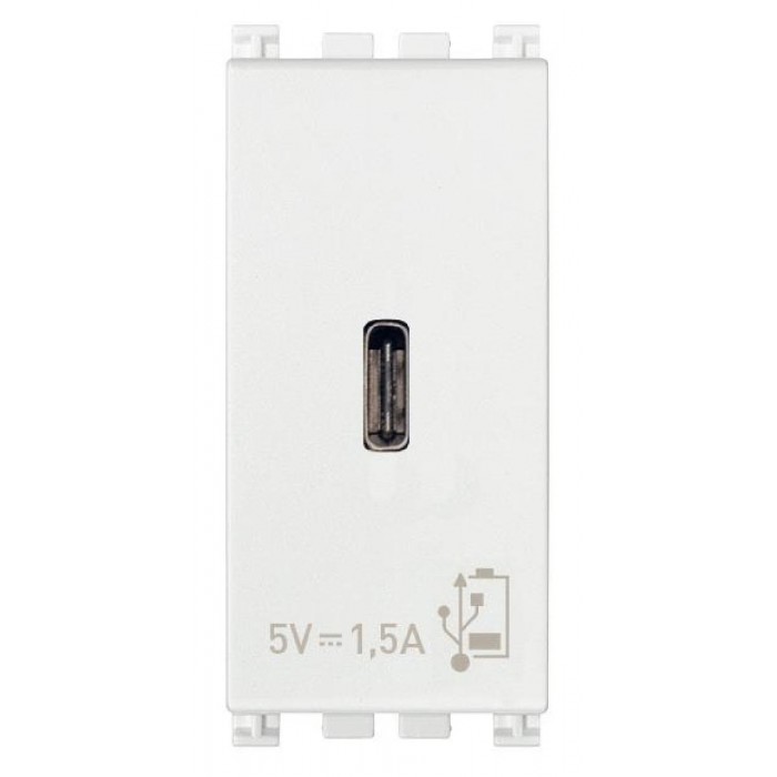 Πρίζα Φόρτισης USB TypeC 1 Στοιχείου Λευκό Arke 19292.C.B VIMAR