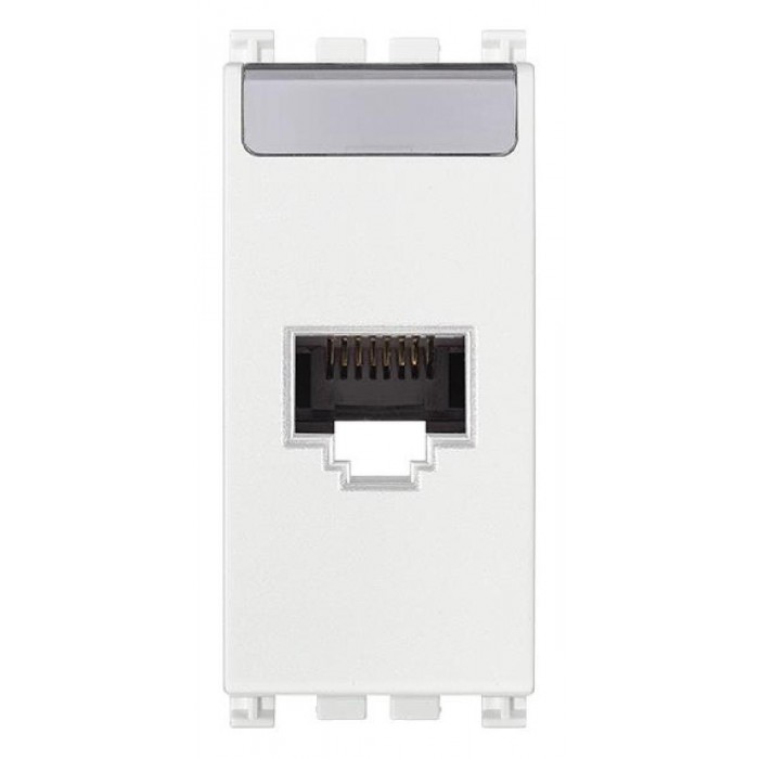 Πριζα Δικτύου RJ45 Cat.6 UTP 1 Στοιχείου Λευκό Arke 19339.13.B VIMAR