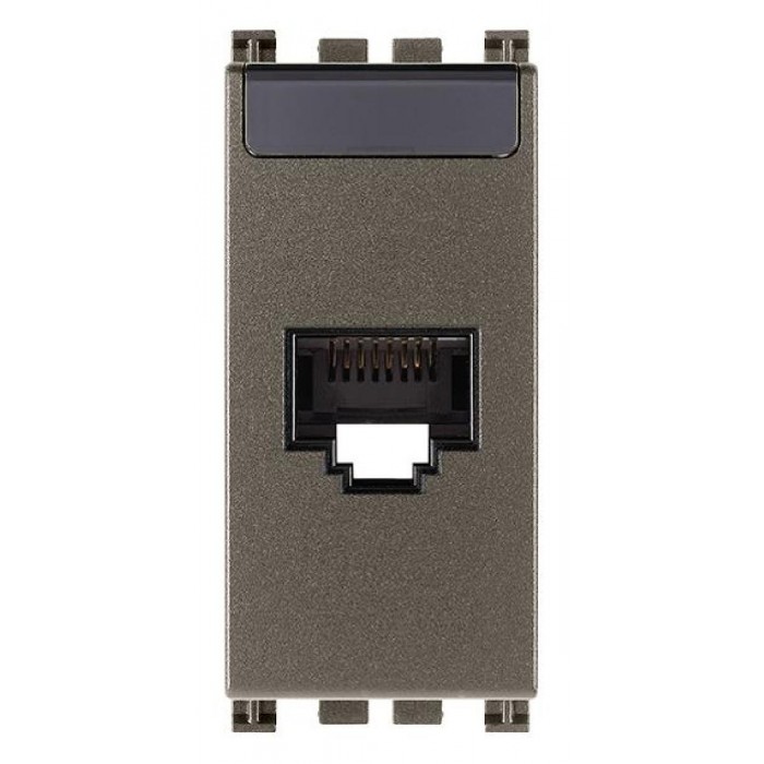 Πριζα Δικτύου RJ45 Cat.6 UTP 1 Στοιχείου Metal Arke 19339.13.M VIMAR